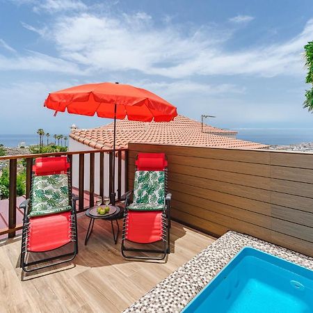 Bungalow Private Pool Bbq Air Conditioning Stunning Ocean View Costa Adeje  Ngoại thất bức ảnh