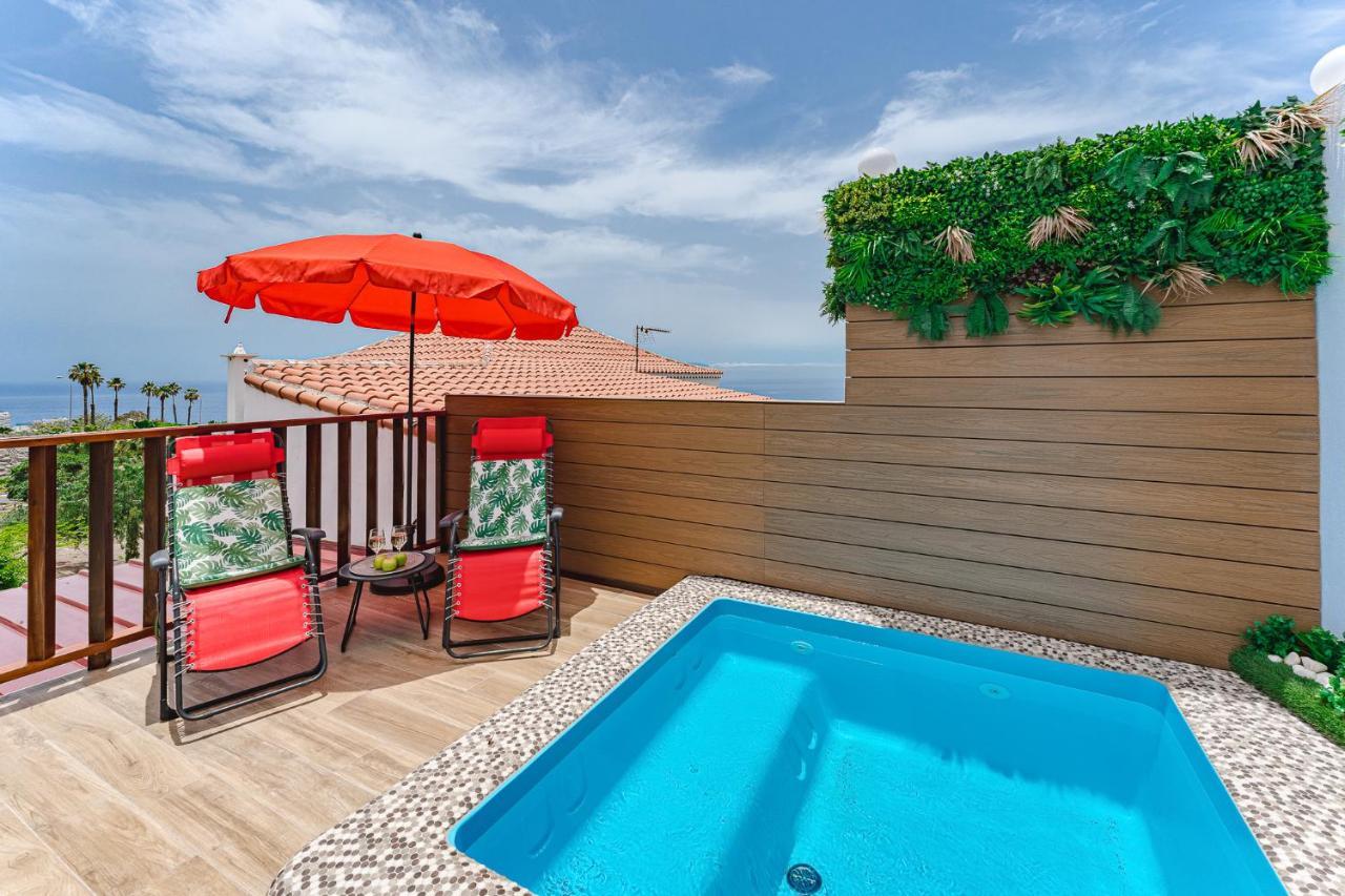 Bungalow Private Pool Bbq Air Conditioning Stunning Ocean View Costa Adeje  Ngoại thất bức ảnh