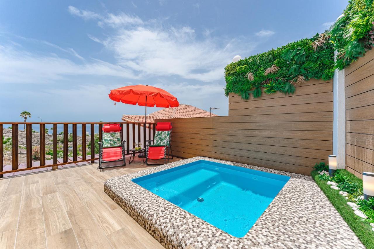 Bungalow Private Pool Bbq Air Conditioning Stunning Ocean View Costa Adeje  Ngoại thất bức ảnh